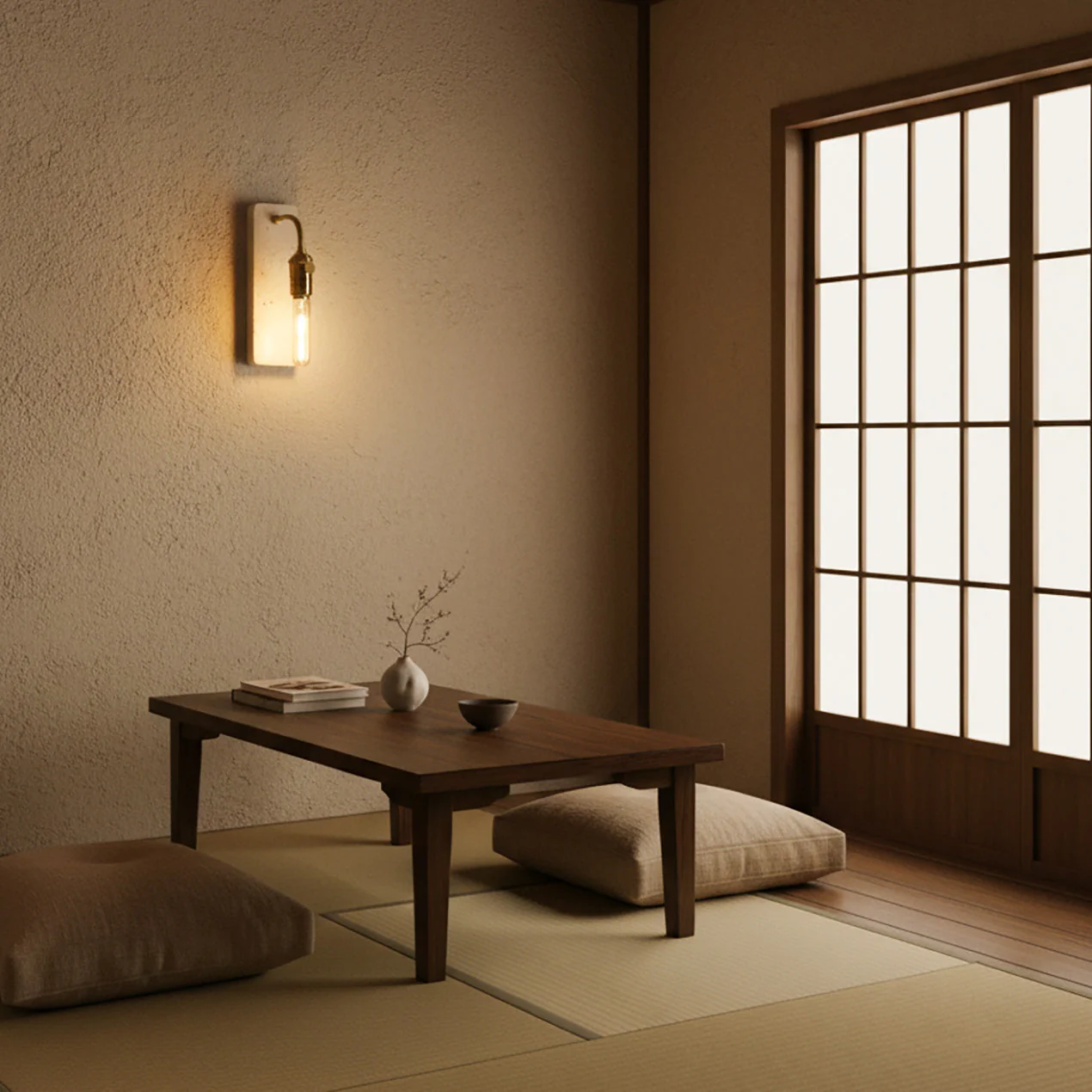 Lampar Wabi-Sabi Travertine Wall Light - Image 8