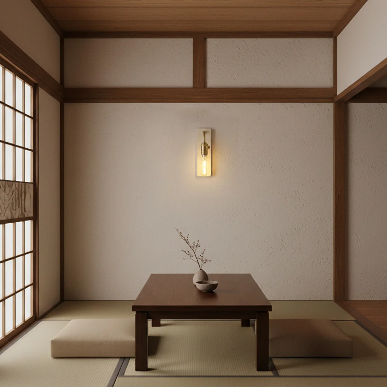 Lampar Wabi-Sabi Travertine Wall Light - Image 9
