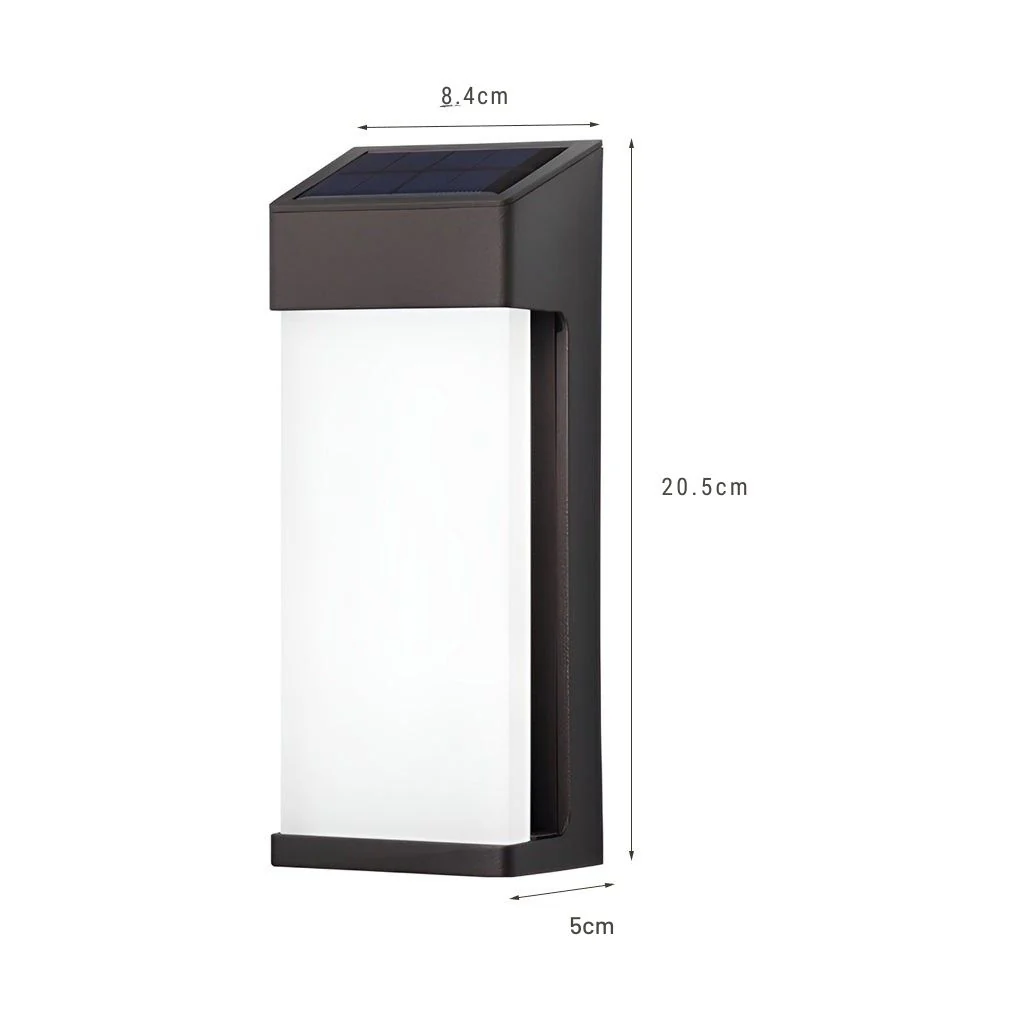 Laon Rectangular LED Light-controlled Outdoor Sconce Light - Image 8
