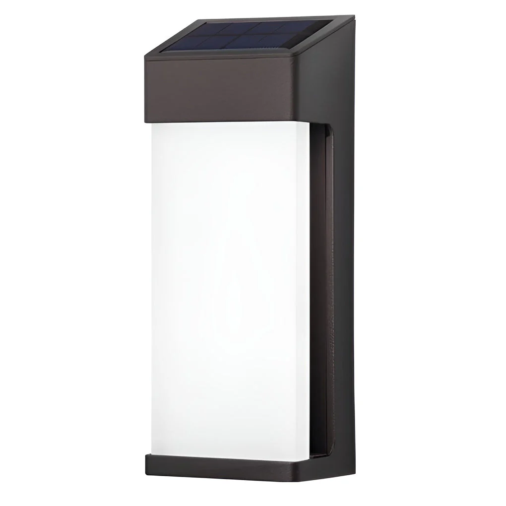 Laon Rectangular LED Light-controlled Outdoor Sconce Light - Image 9