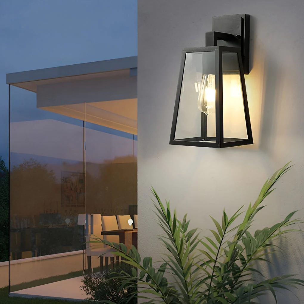 Larissa Trapezoidal LED Vintage Outdoor Wall Light - Image 2