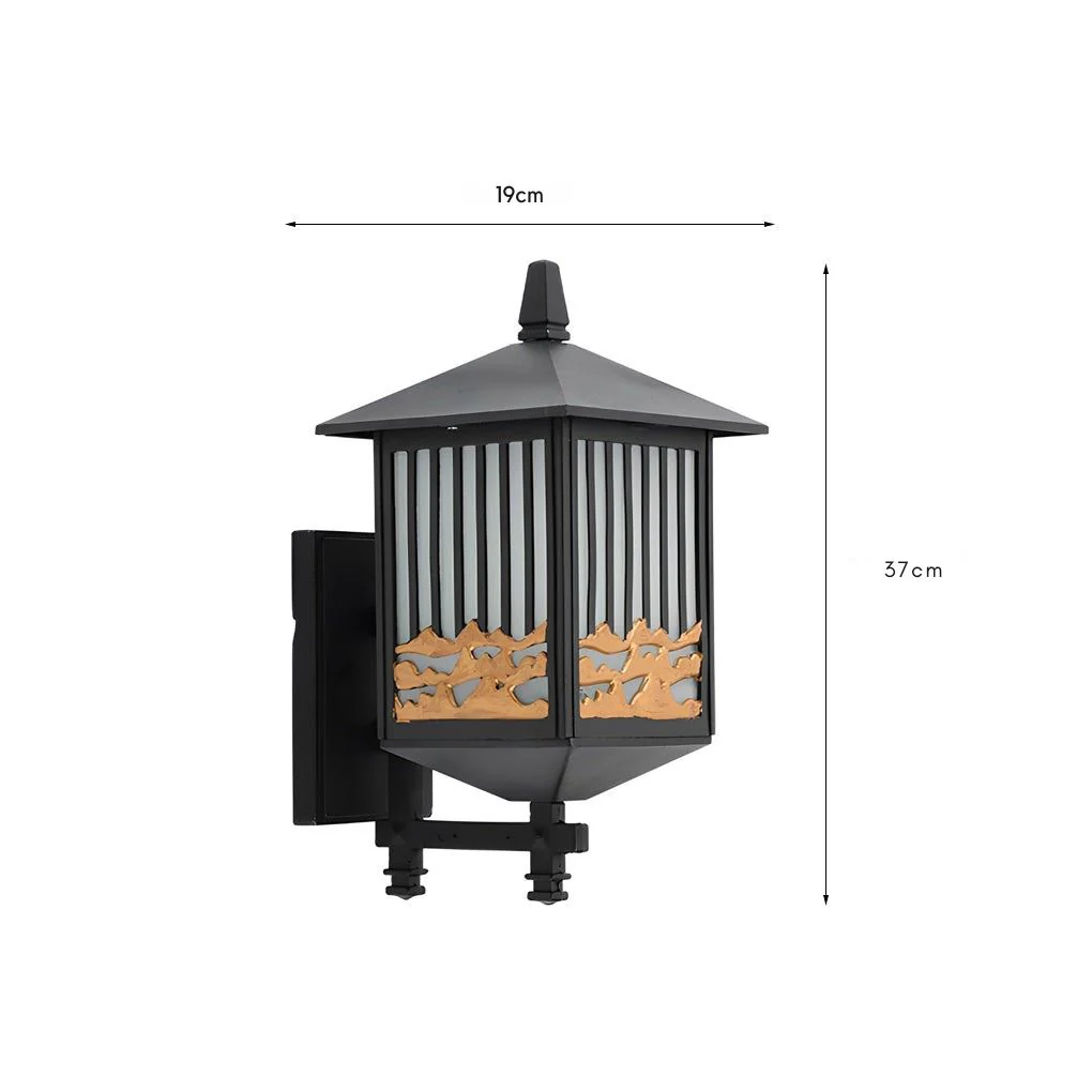 Larna Retro LED Modern Outdoor Wall Sconce - Image 8