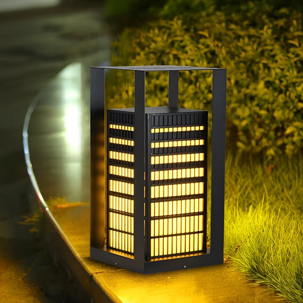 Laughter Unique Industrial Marble Outdoor Pathway Lantern