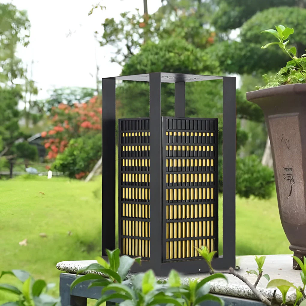 Laughter Unique Industrial Marble Outdoor Pathway Lantern - Image 10