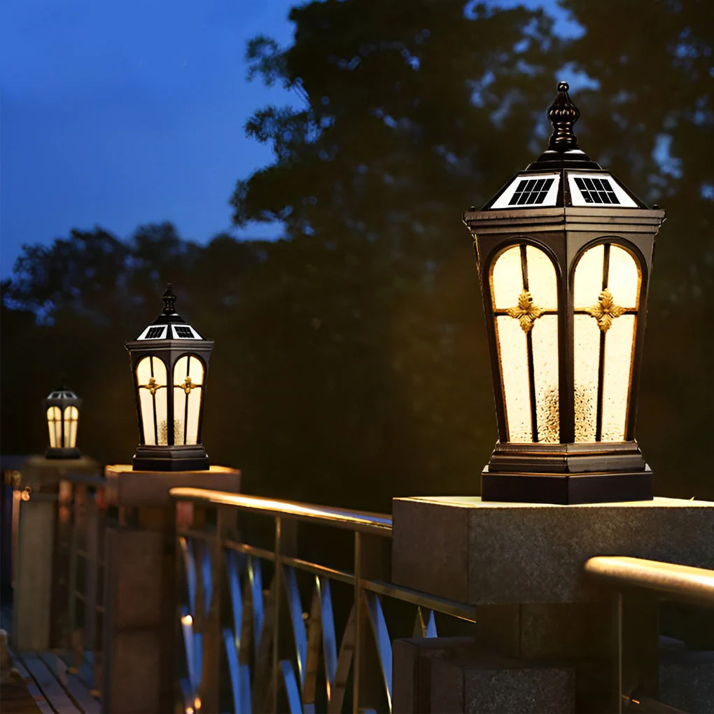 Leen LED Three Step European Outdoor Fence Post Lights - Image 3
