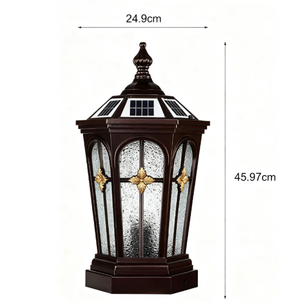 Leen LED Three Step European Outdoor Fence Post Lights - Image 7