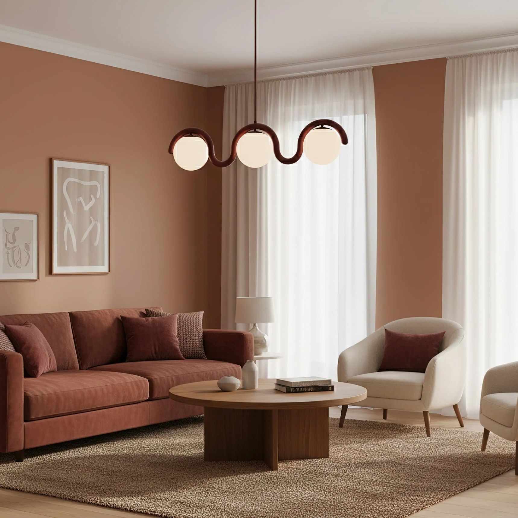 Lenox Contemporary Brass Chandelier - Image 14