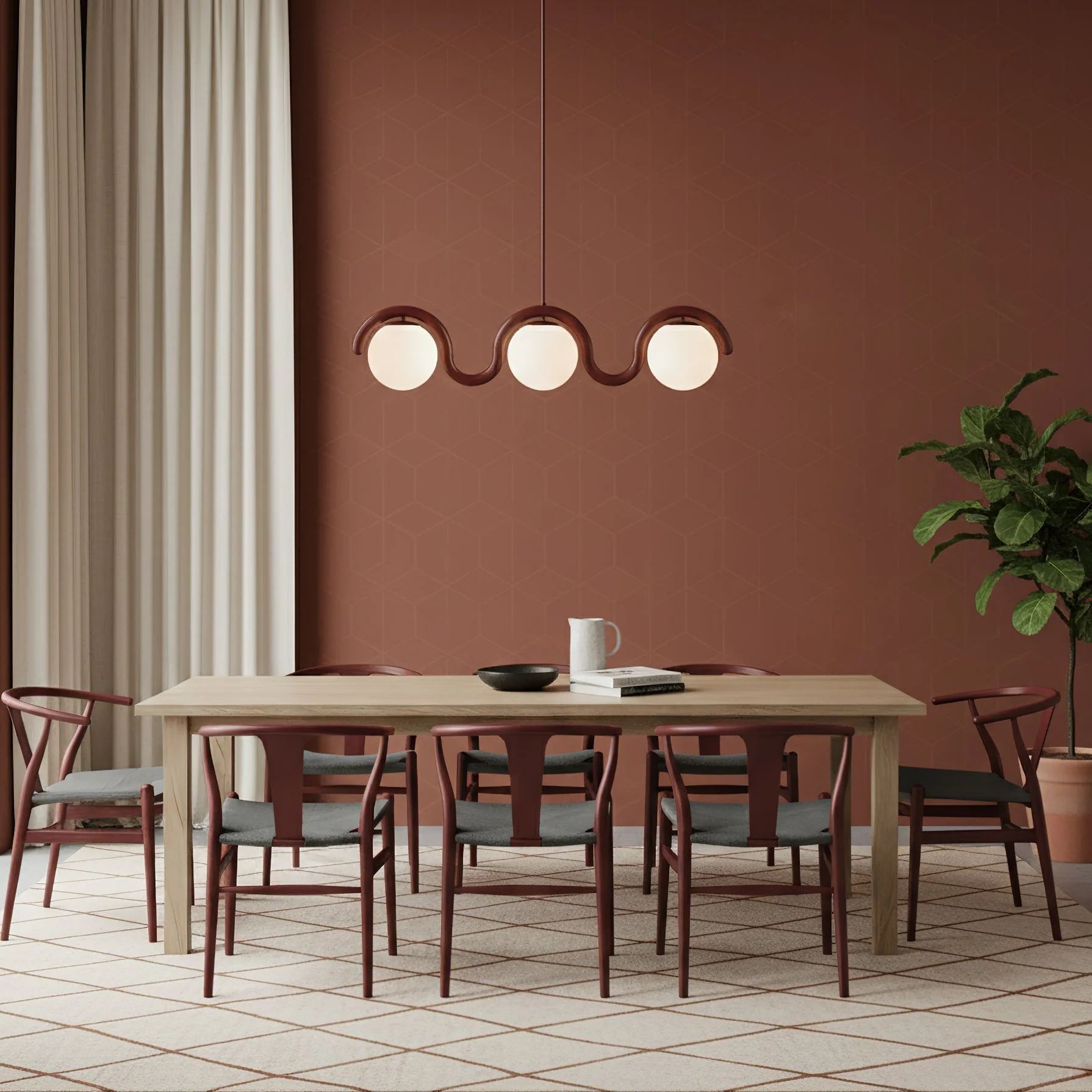 Lenox Contemporary Brass Chandelier - Image 15
