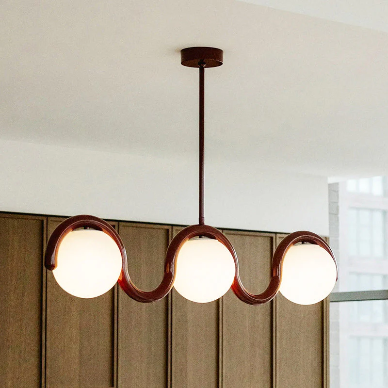 Lenox Contemporary Brass Chandelier - Image 3
