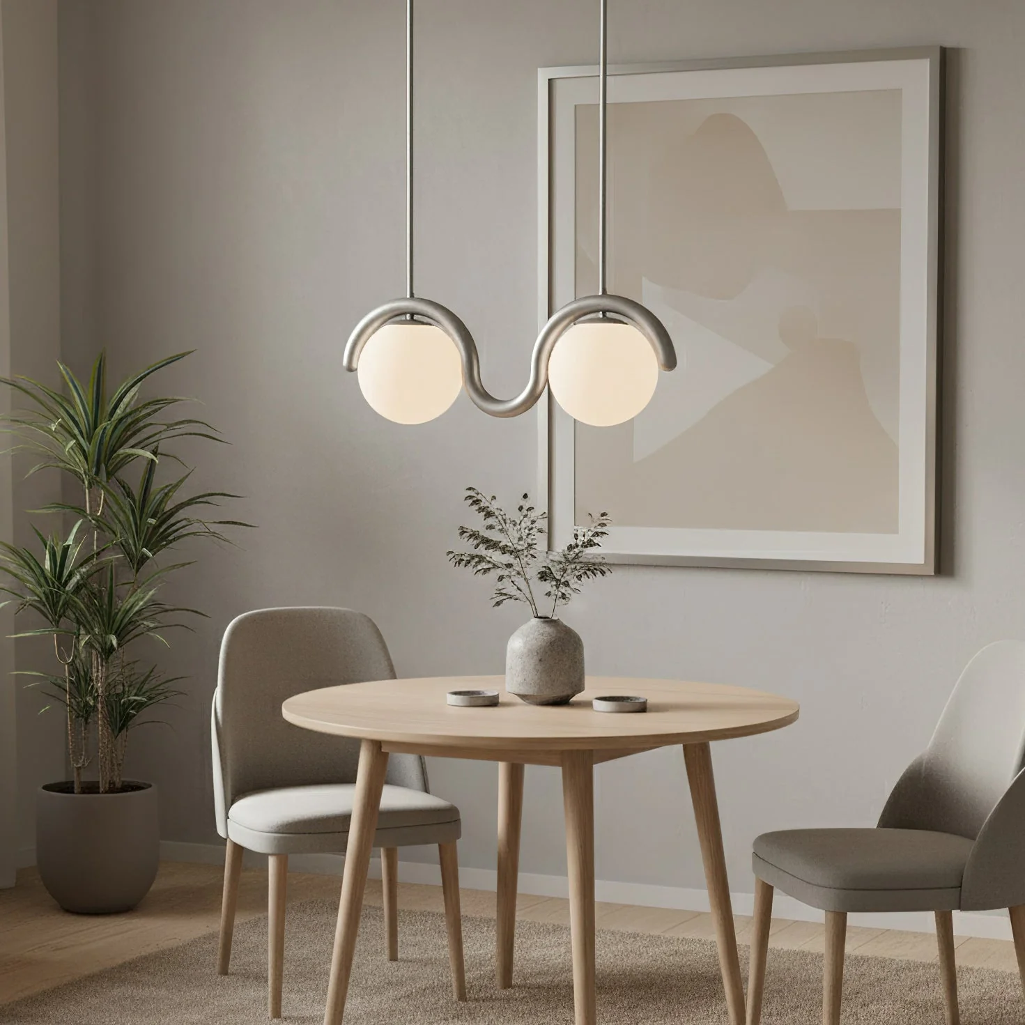 Lenox Contemporary Brass Chandelier - Image 7