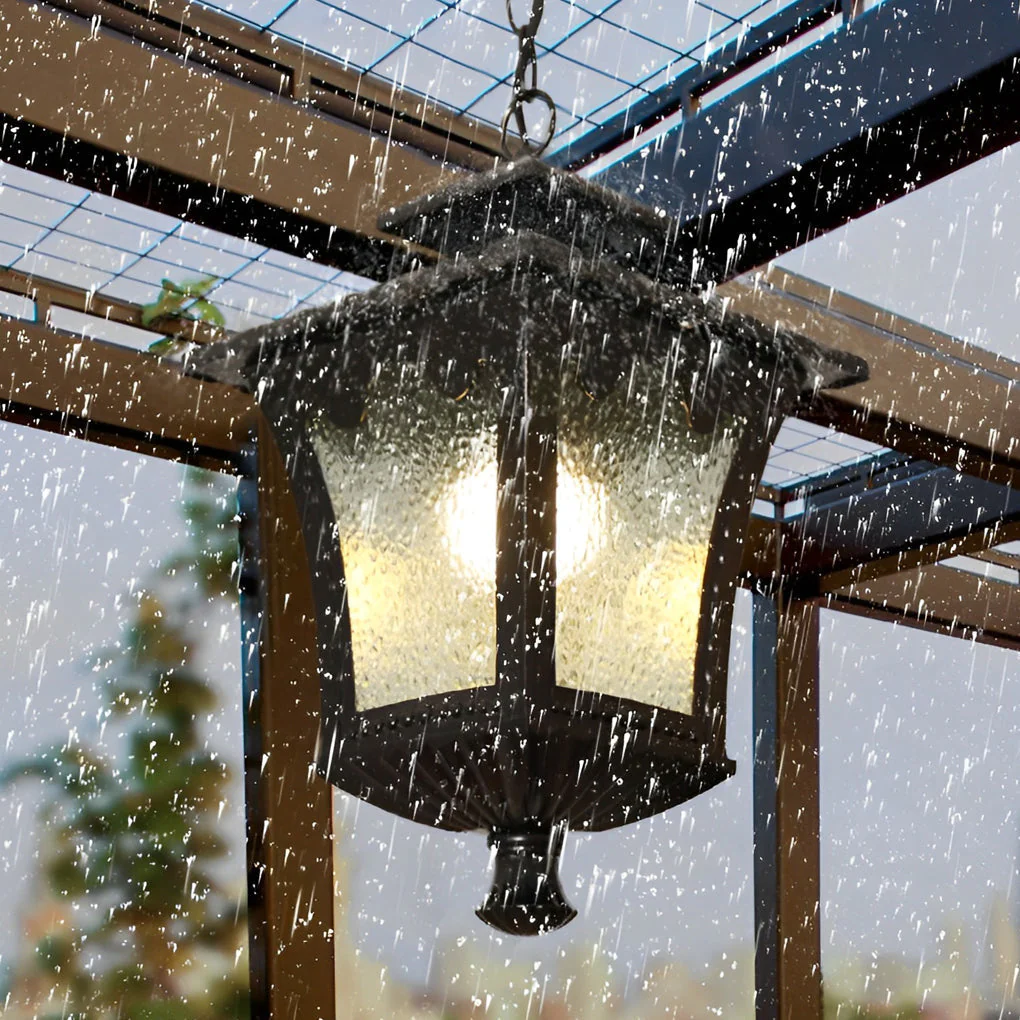 Leroy Retro Water Drops Glass European Outdoor Chandelier - Image 3