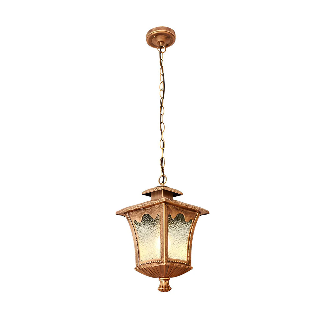 Leroy Retro Water Drops Glass European Outdoor Chandelier - Image 8