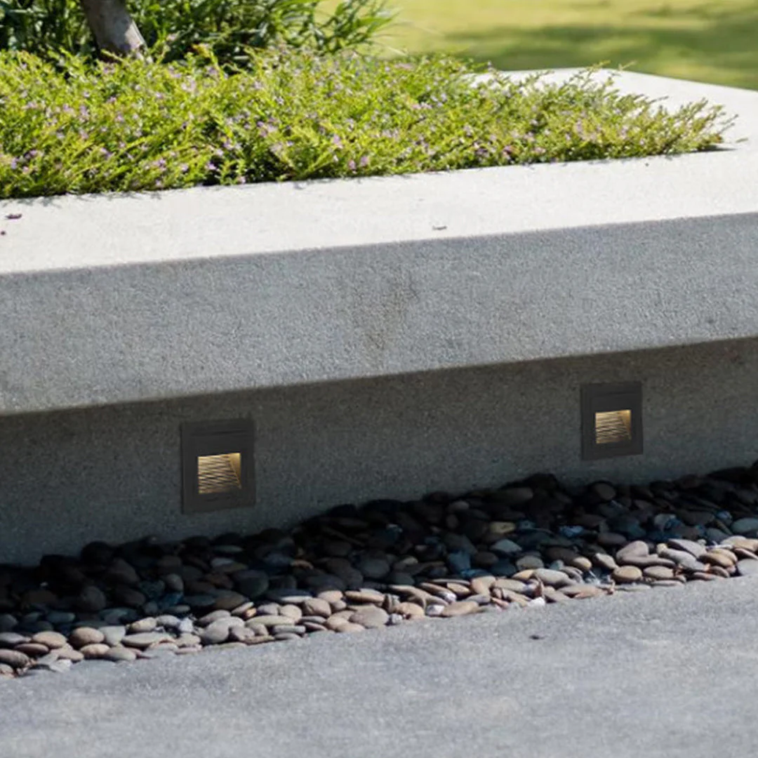 Lester Geometric LED Minimalist Outdoor Step Lights - Image 10