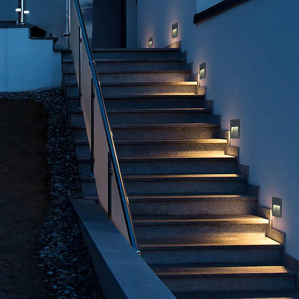 Letic Minimalist Embedded Glass Outdoor Wall Lights