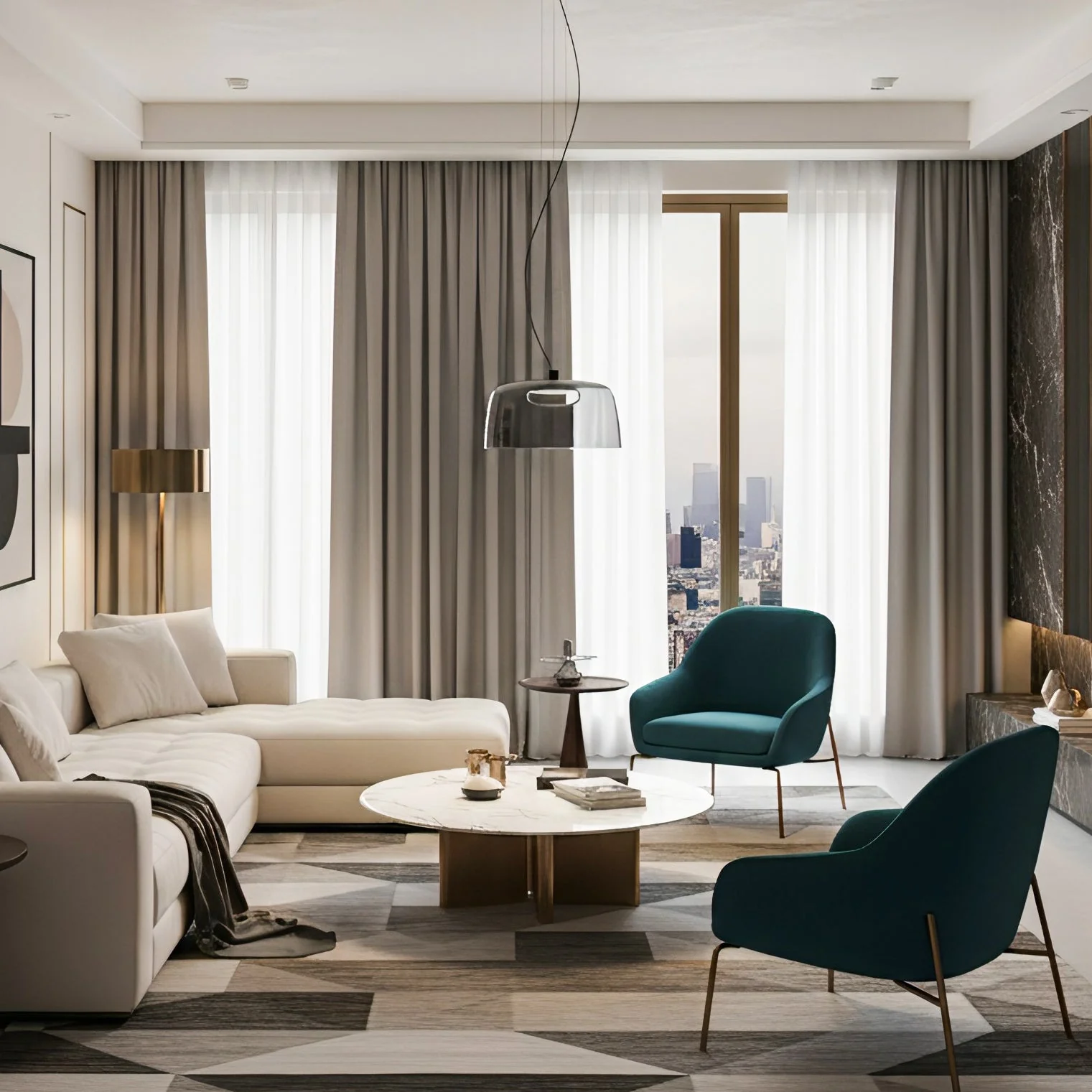 Levels Modern Glass Pendant Light - Image 6