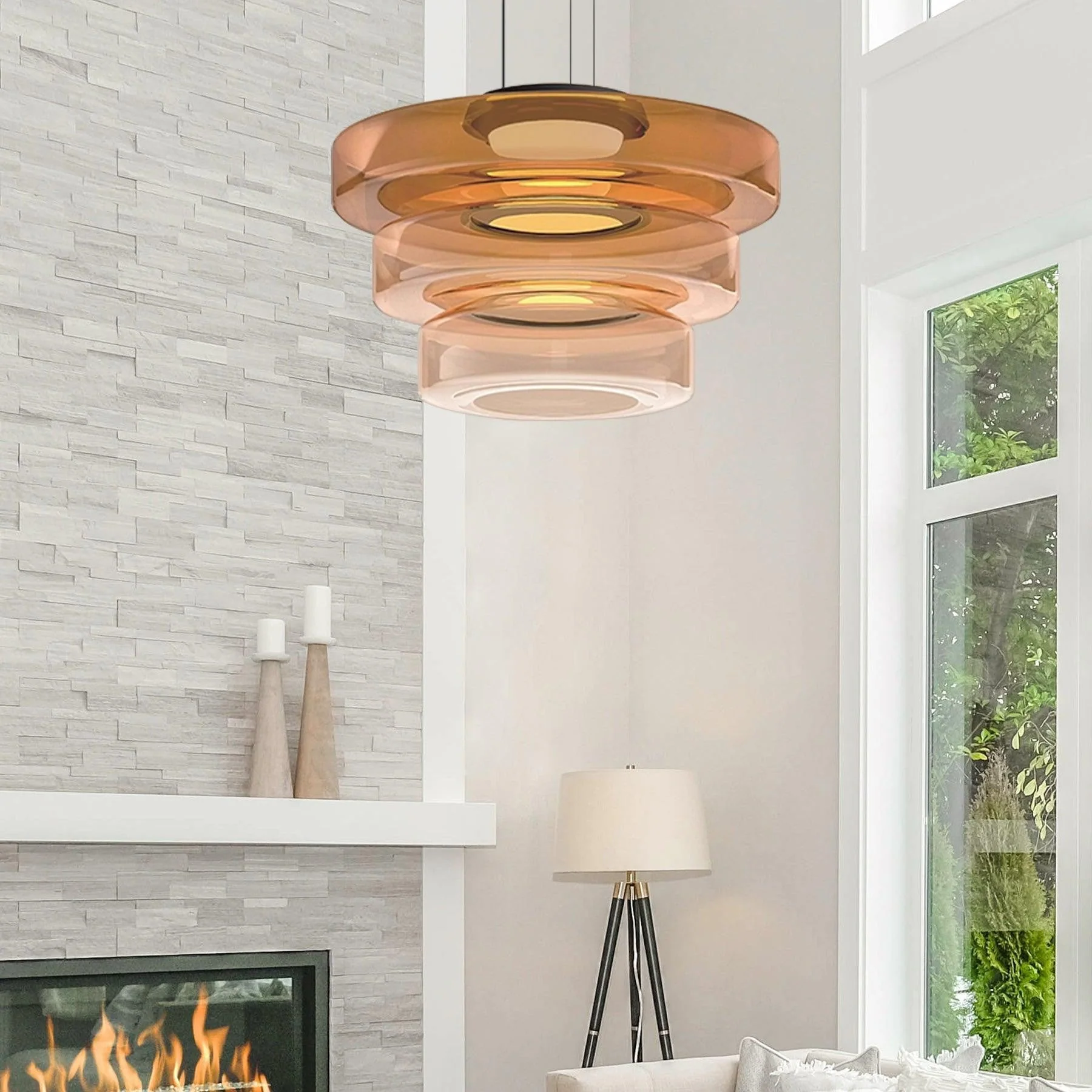 Levels Modern Glass Pendant Light - Image 14