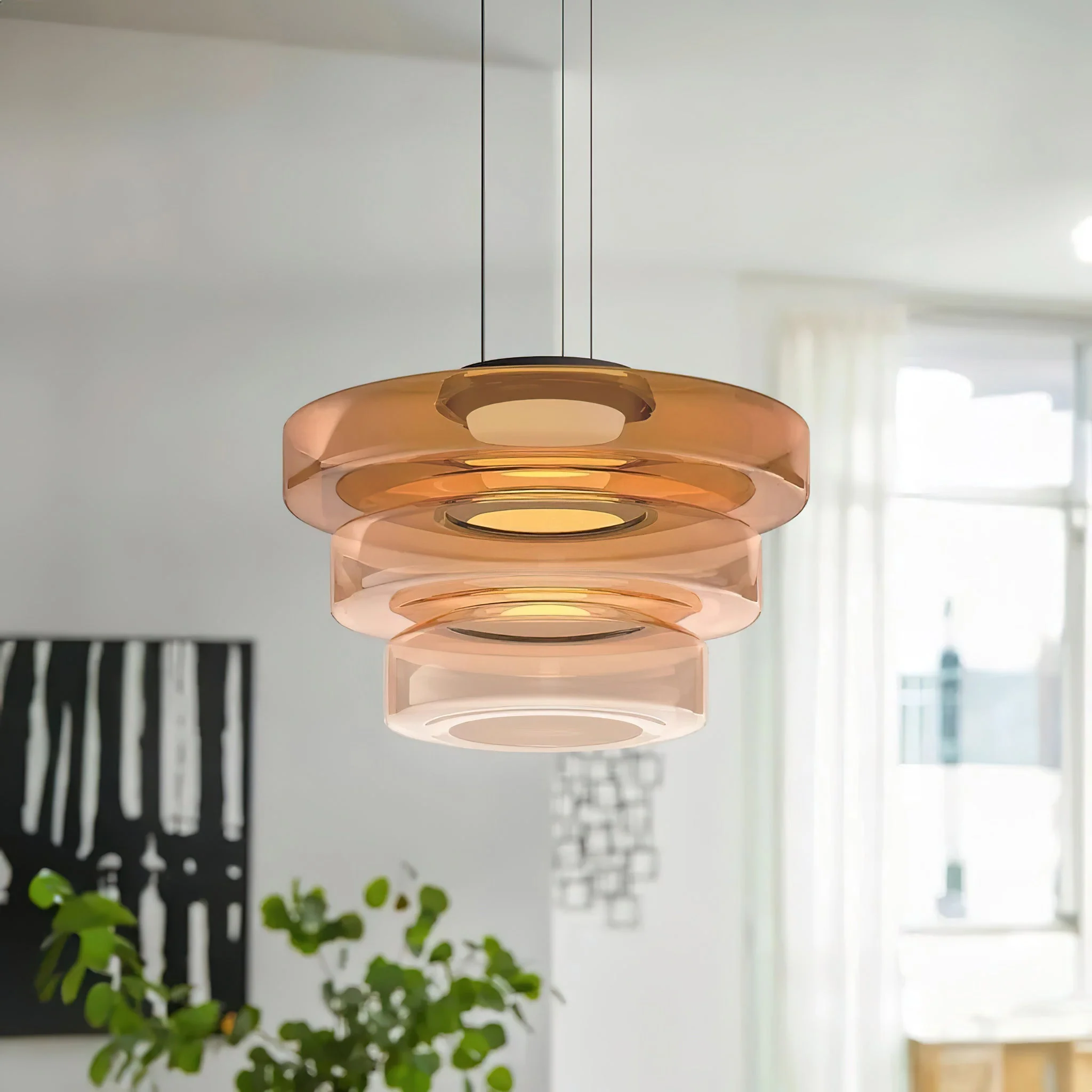 Levels Modern Glass Pendant Light - Image 2