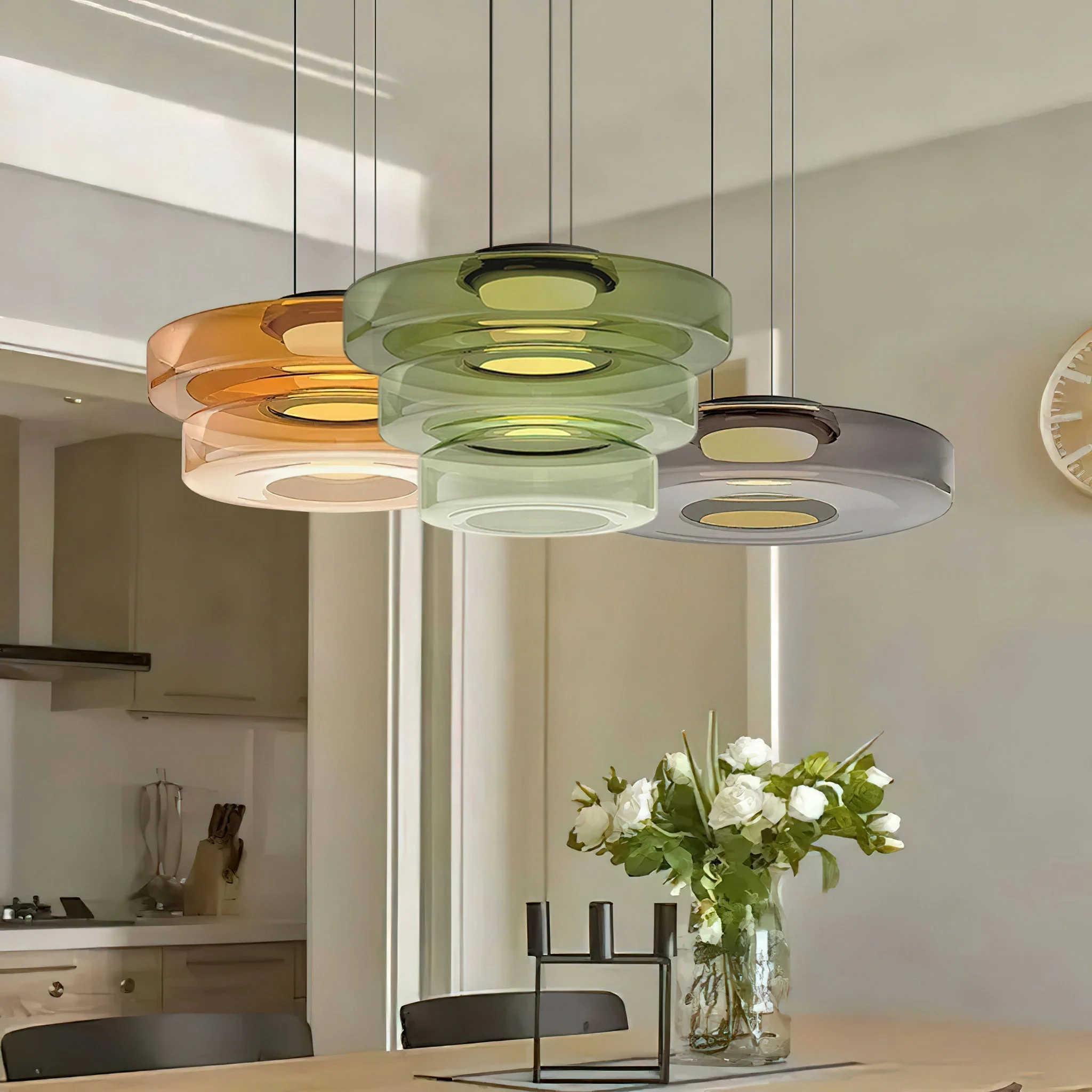 Levels Modern Glass Pendant Light - Image 3