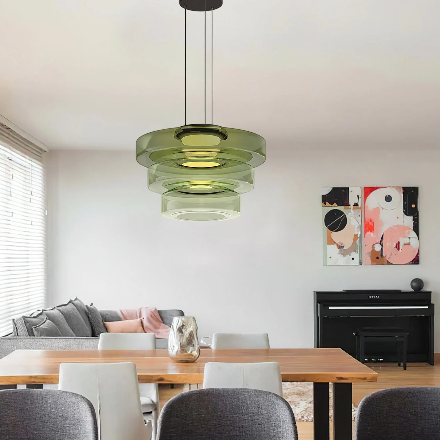 Levels Modern Glass Pendant Light - Image 4
