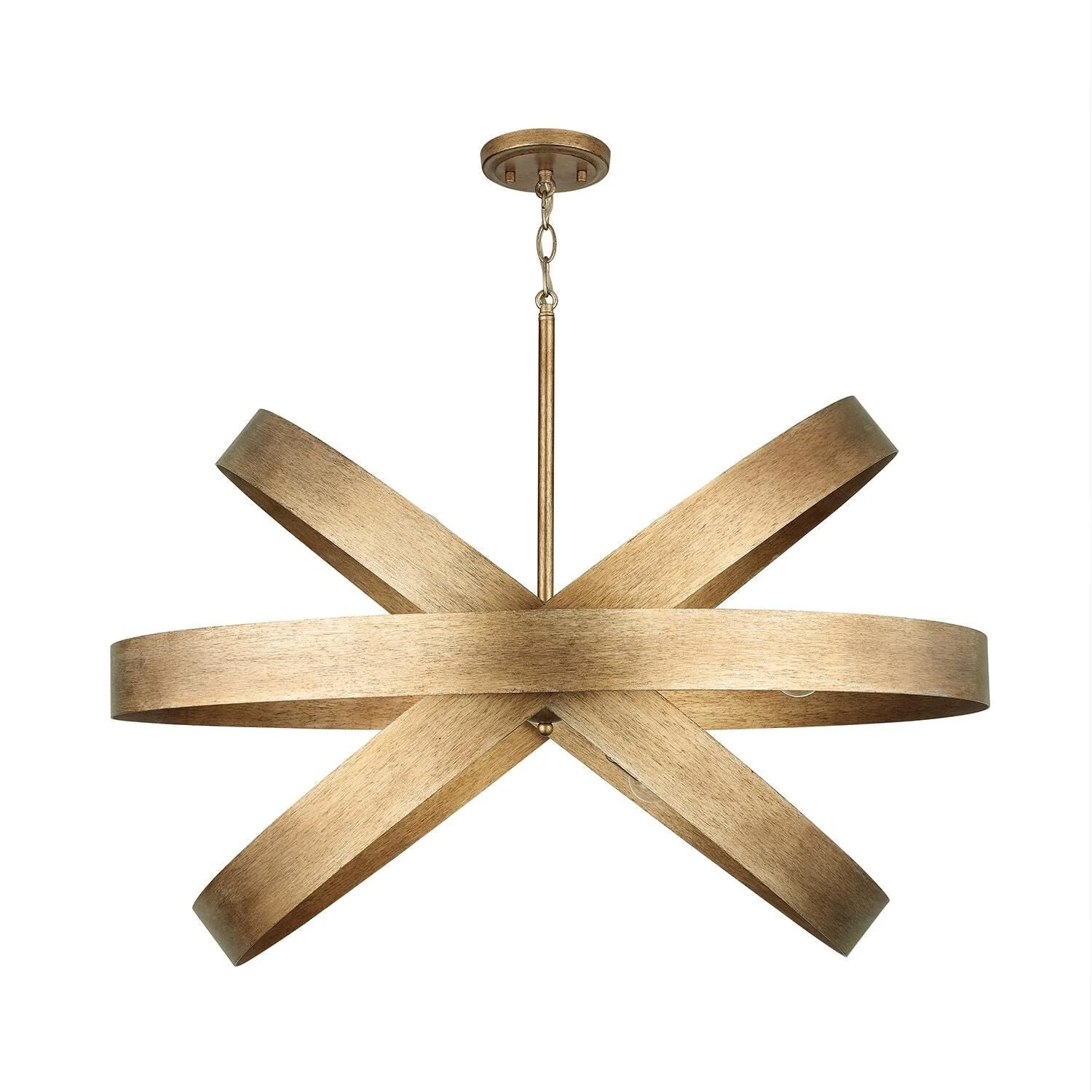 Leyton Contemporary Brass Chandelier - Image 5
