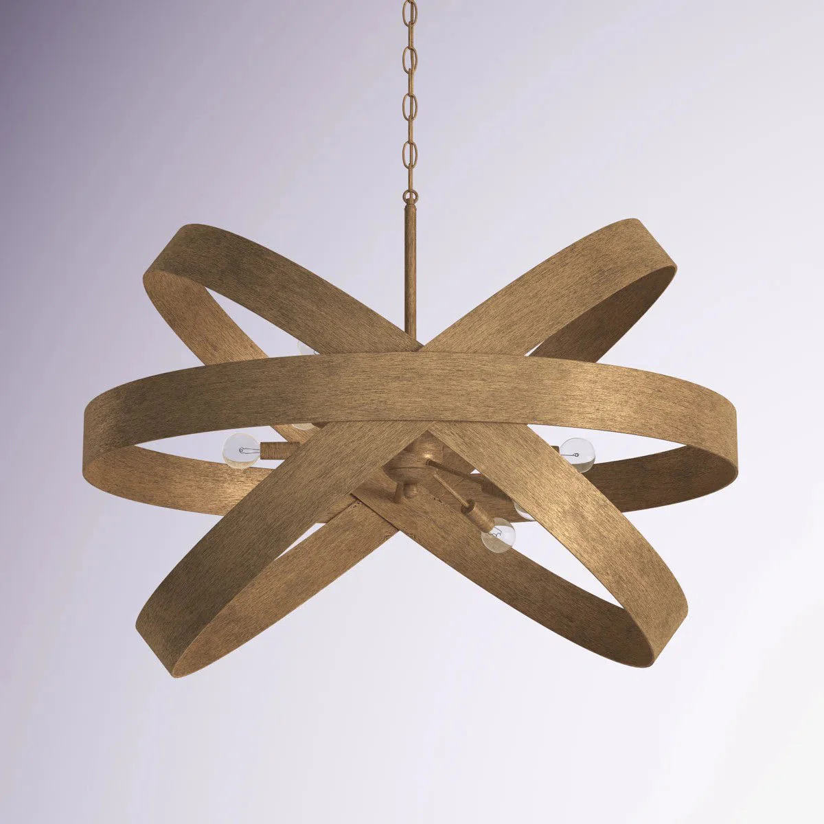 Leyton Contemporary Brass Chandelier - Image 6