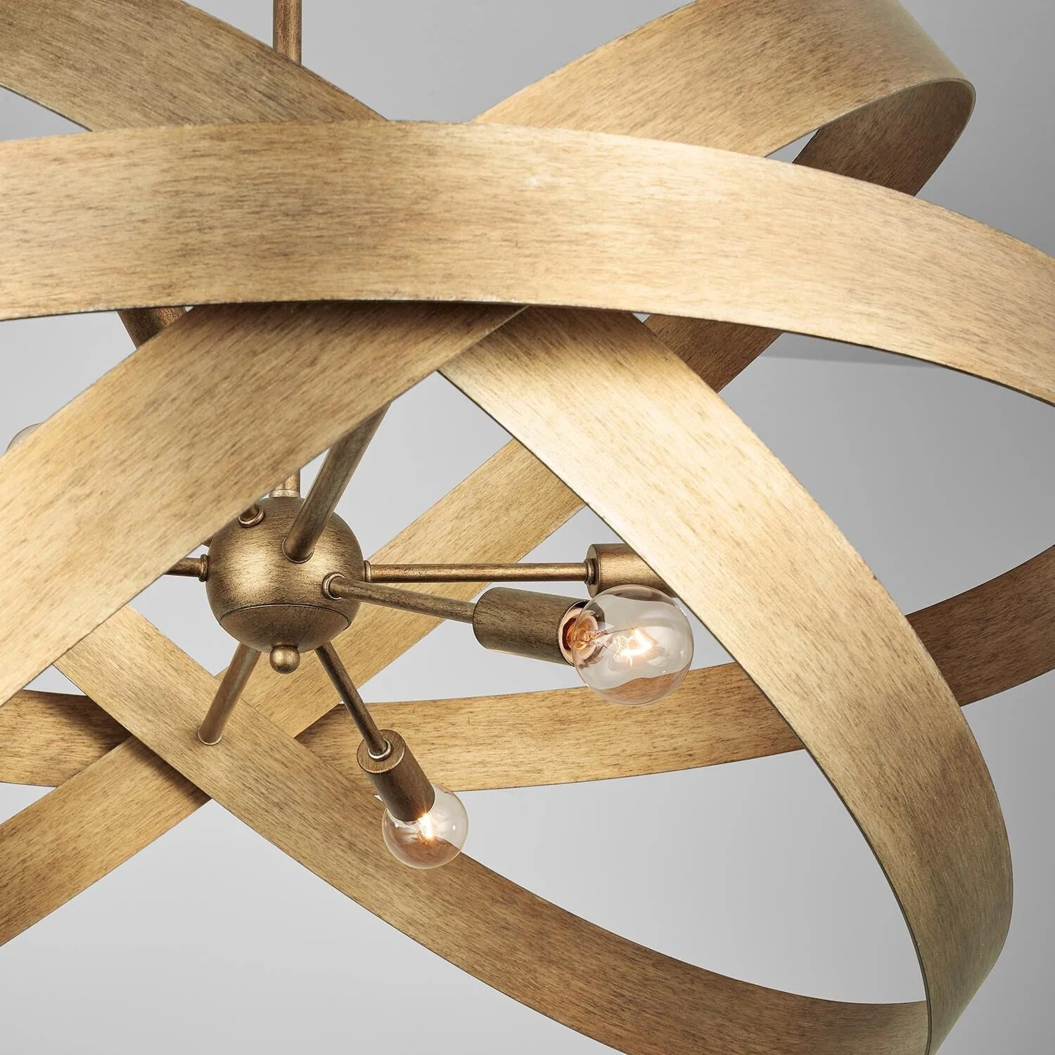 Leyton Contemporary Brass Chandelier - Image 7