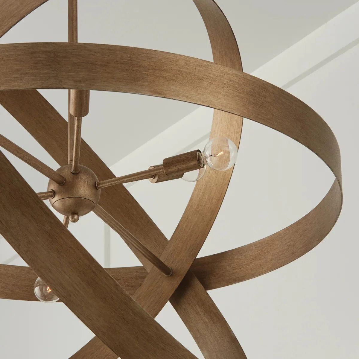 Leyton Contemporary Brass Chandelier - Image 8