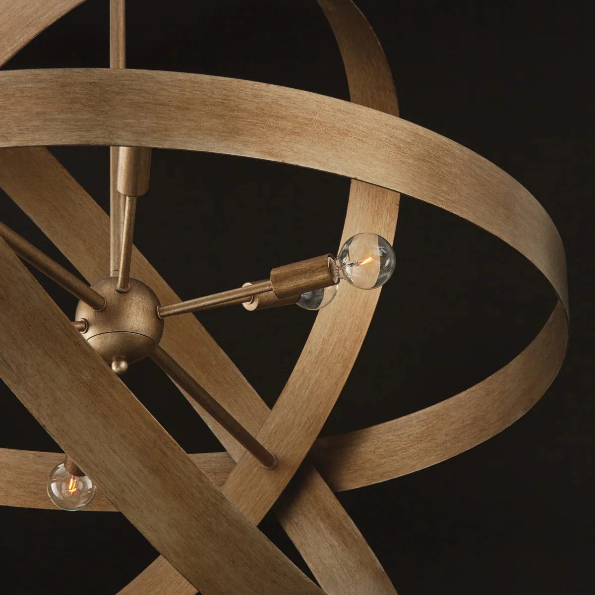Leyton Contemporary Brass Chandelier - Image 9