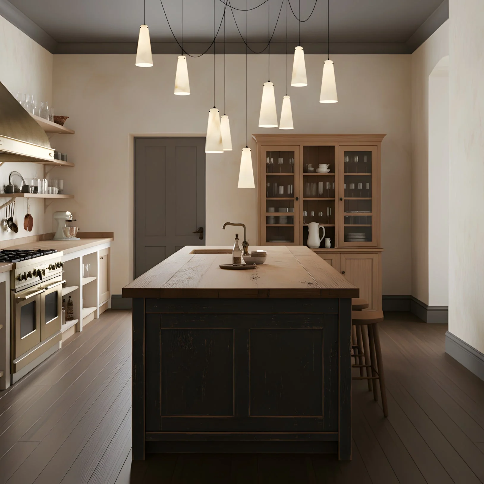 Licau Contemporary Alabaster Chandelier - Image 10