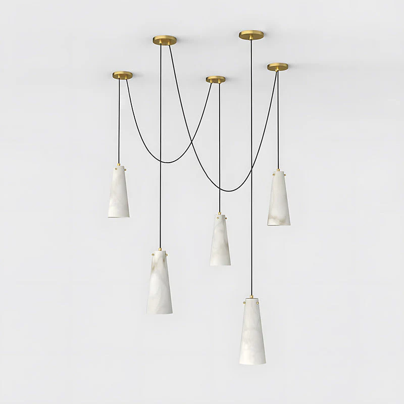 Licau Contemporary Alabaster Chandelier - Image 23