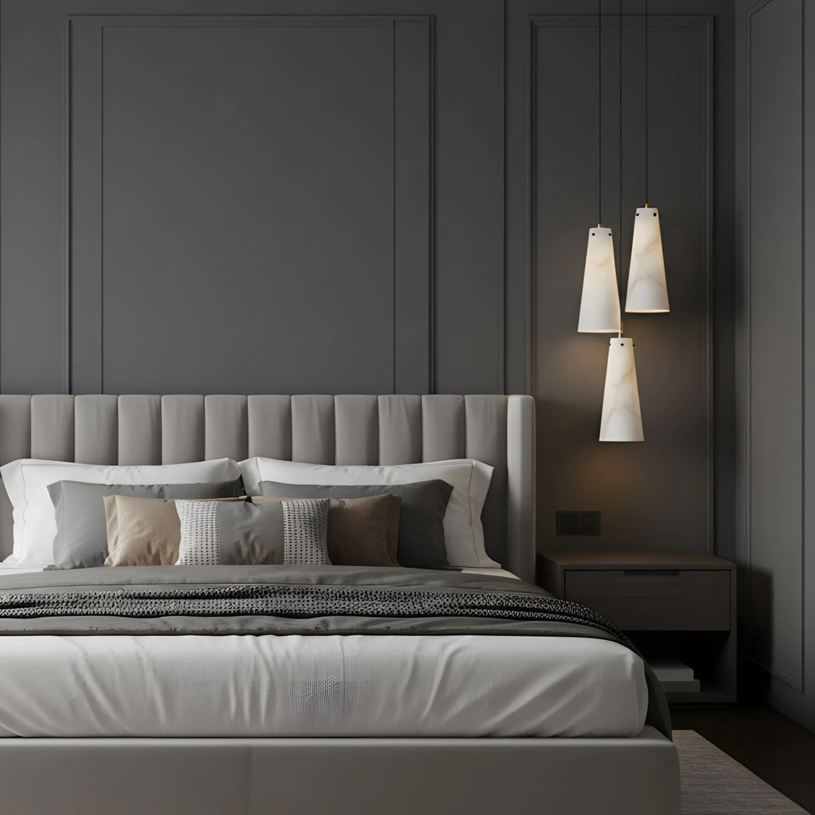 Licau Contemporary Alabaster Chandelier - Image 9