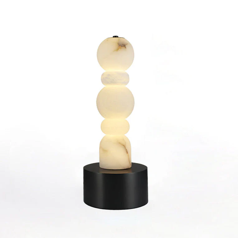 Lila Minimalist Alabaster Table Lamp - Image 11