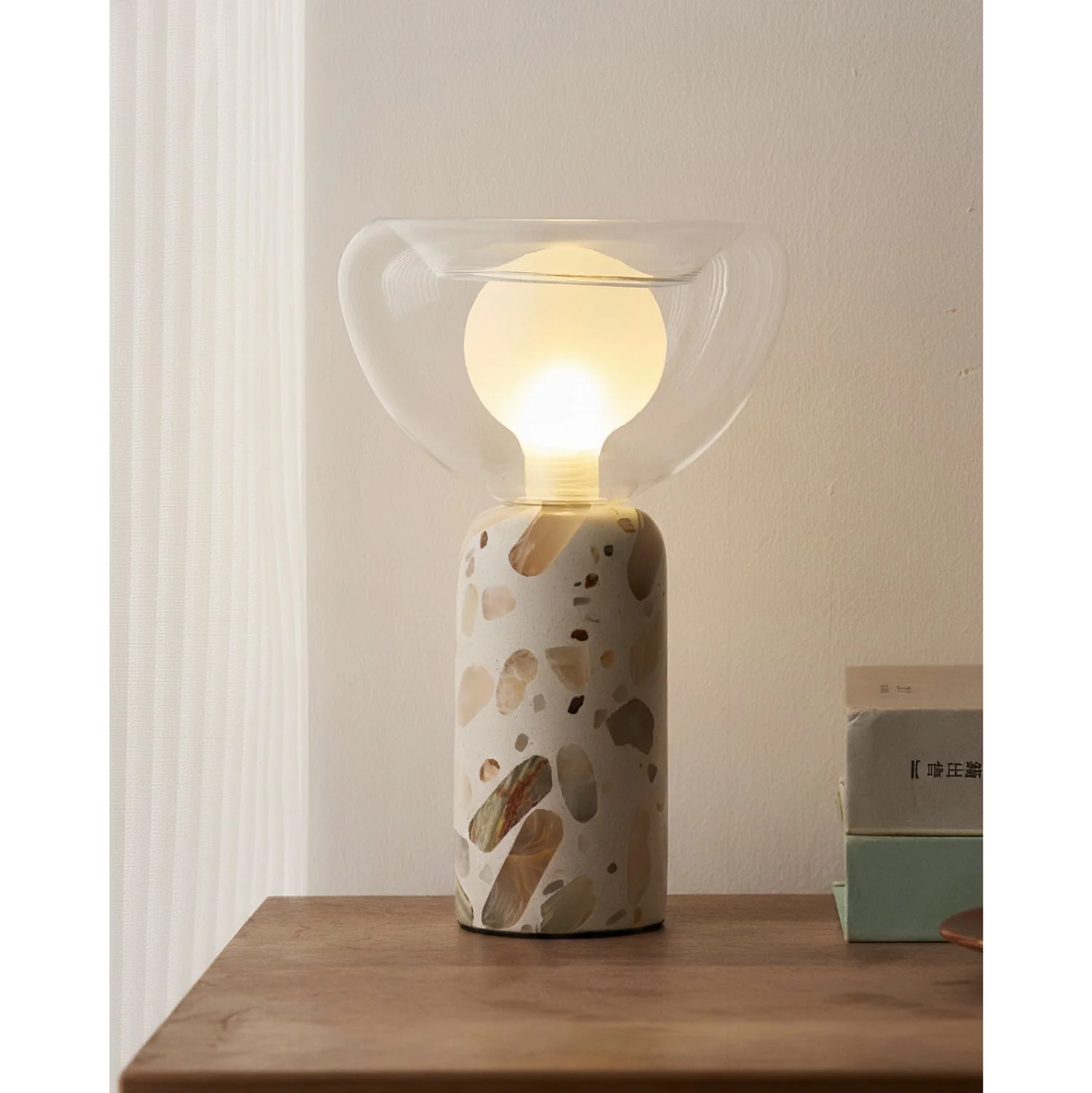 Lila Modern Travertine Table Lamp - Image 12