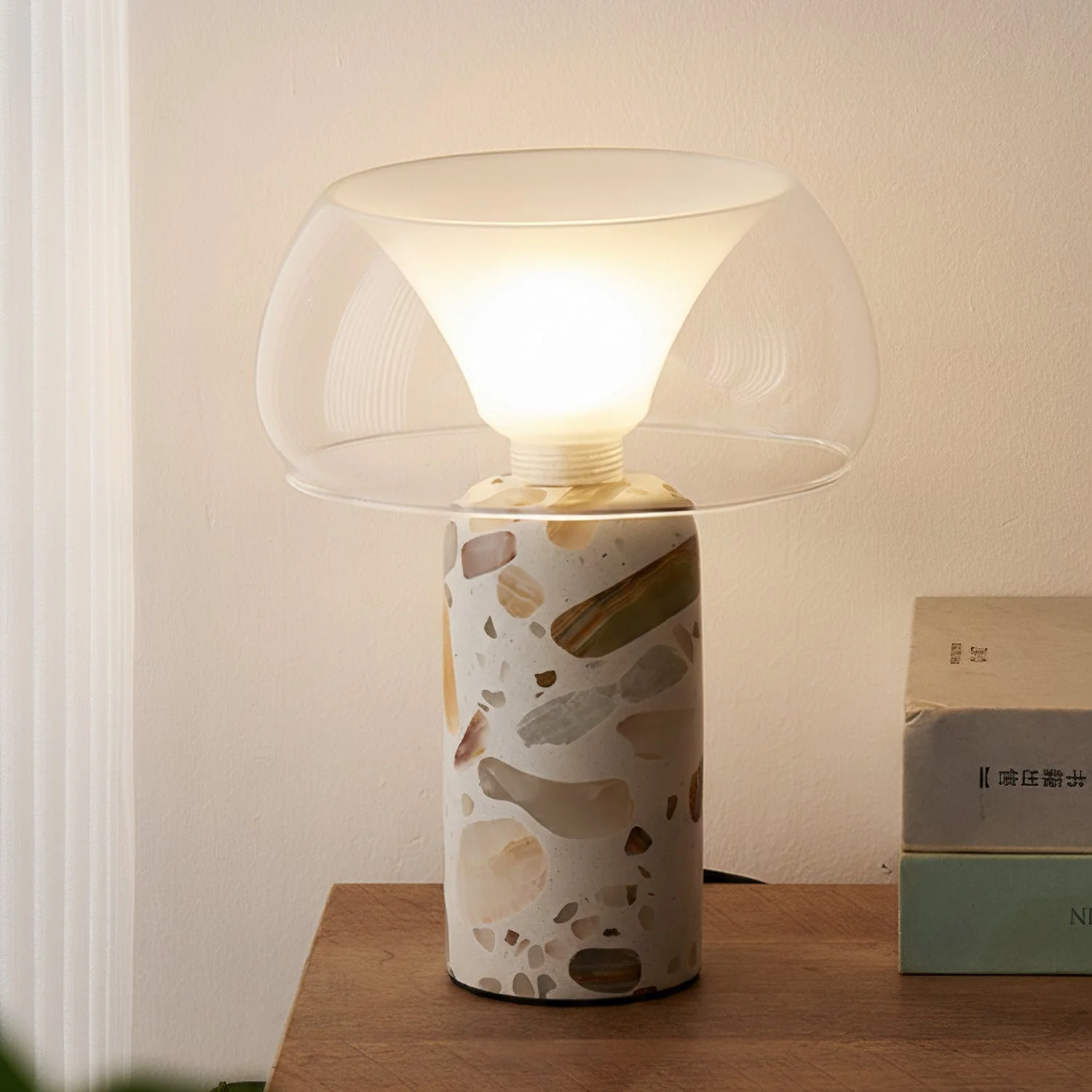 Lila Modern Travertine Table Lamp - Image 14