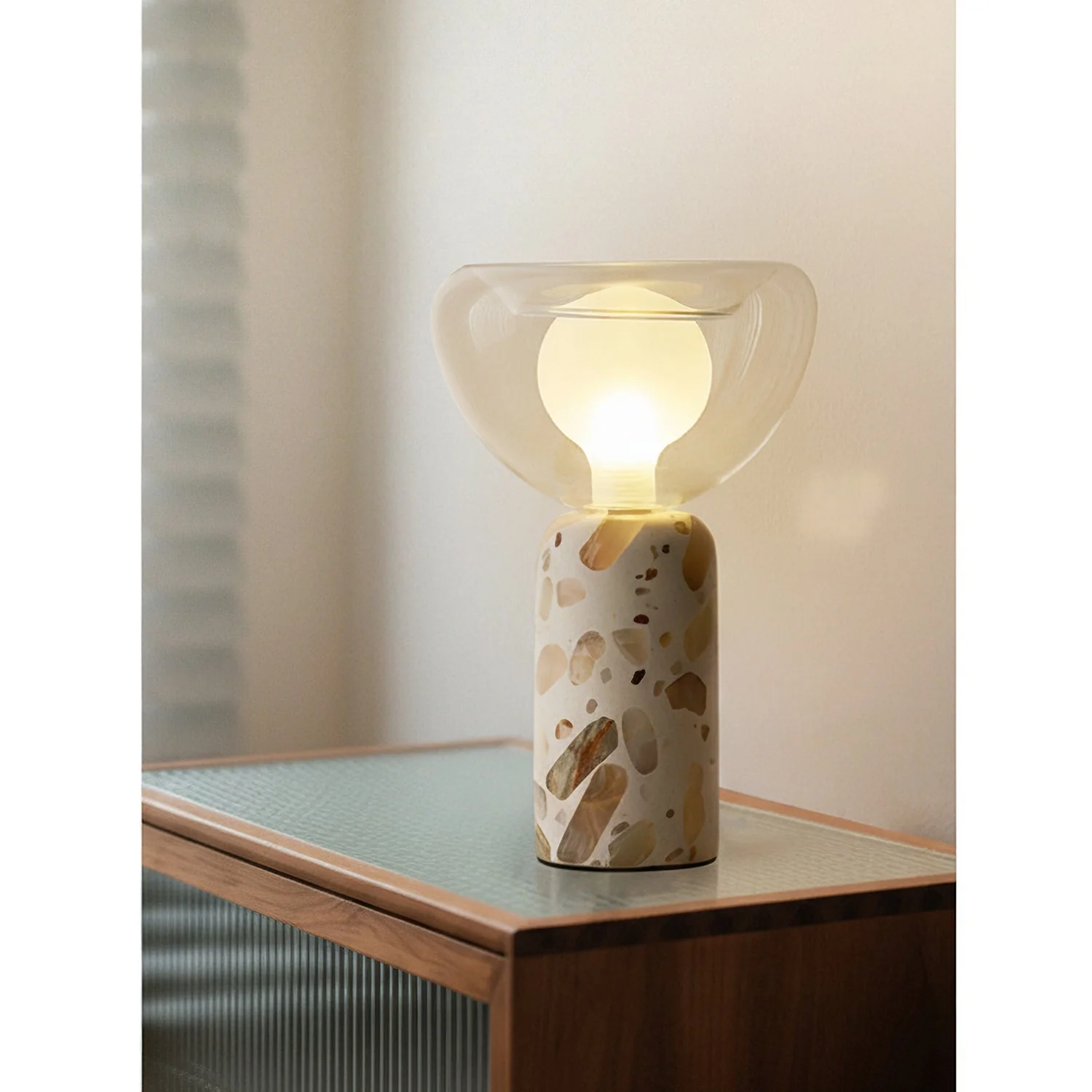 Lila Modern Travertine Table Lamp - Image 15