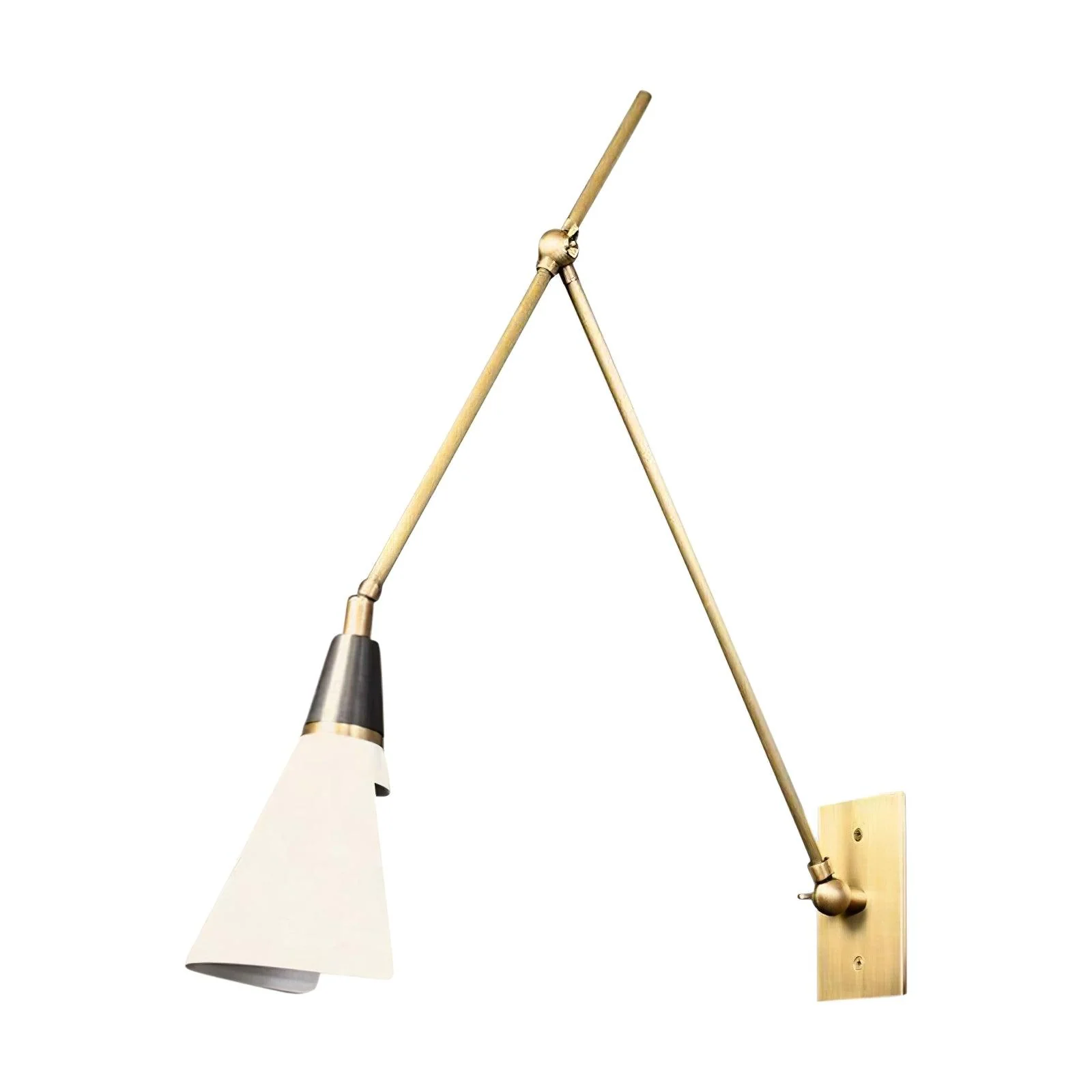 Lindsay Vintage Industrial Glass Wall Lamp - Image 10