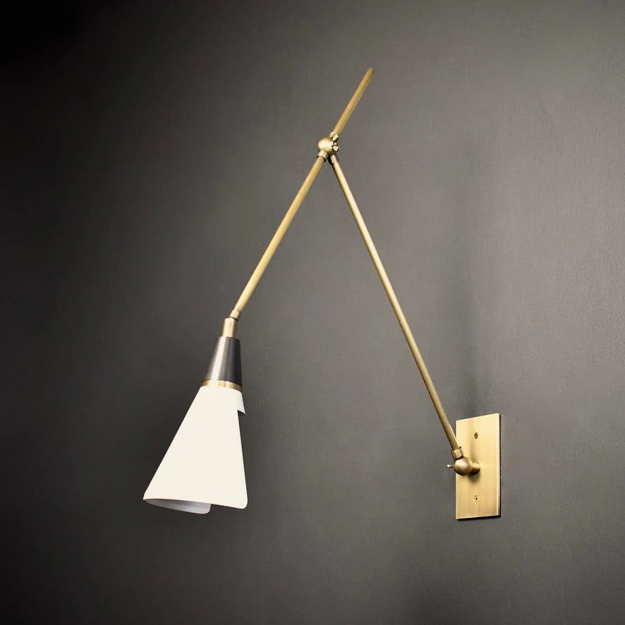 Lindsay Vintage Industrial Glass Wall Lamp - Image 14