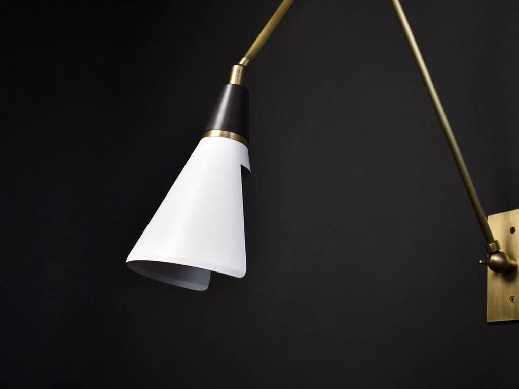 Lindsay Vintage Industrial Glass Wall Lamp - Image 15