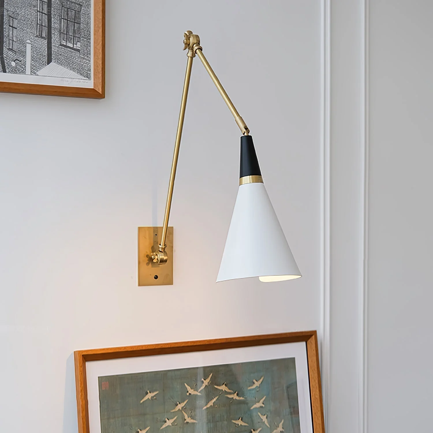 Lindsay Vintage Industrial Glass Wall Lamp - Image 39