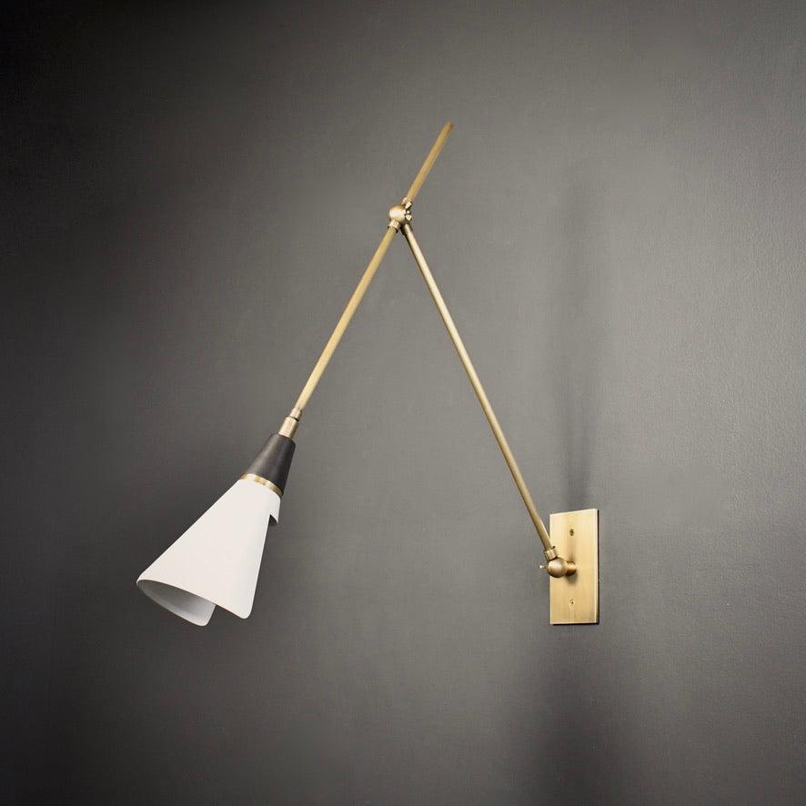 Lindsay Vintage Industrial Glass Wall Lamp - Image 5