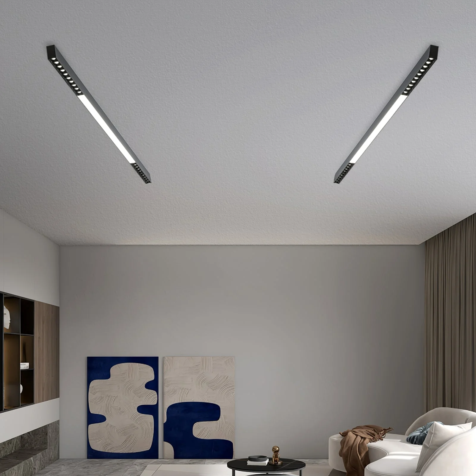 Line Modern Aluminum Floating Light - Image 12