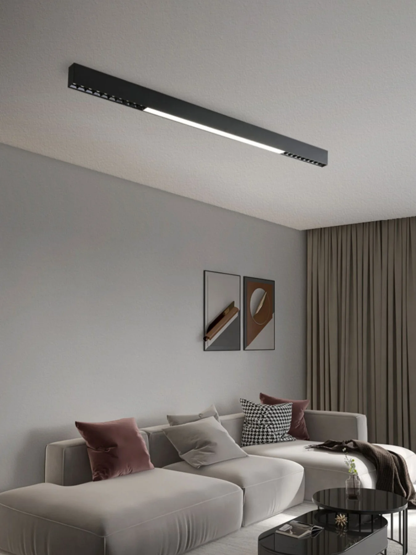 Line Modern Aluminum Floating Light - Image 45