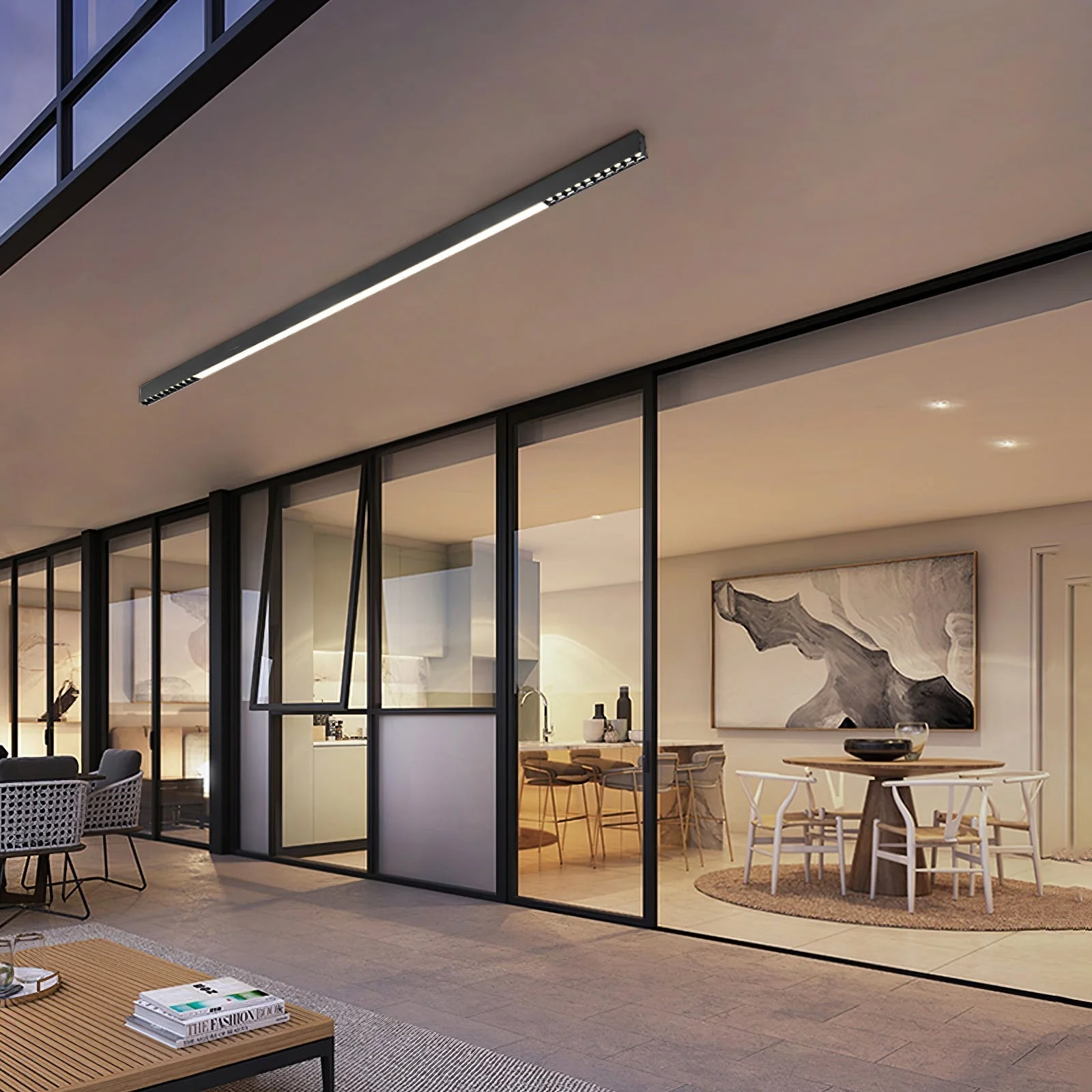Line Modern Aluminum Floating Light - Image 62
