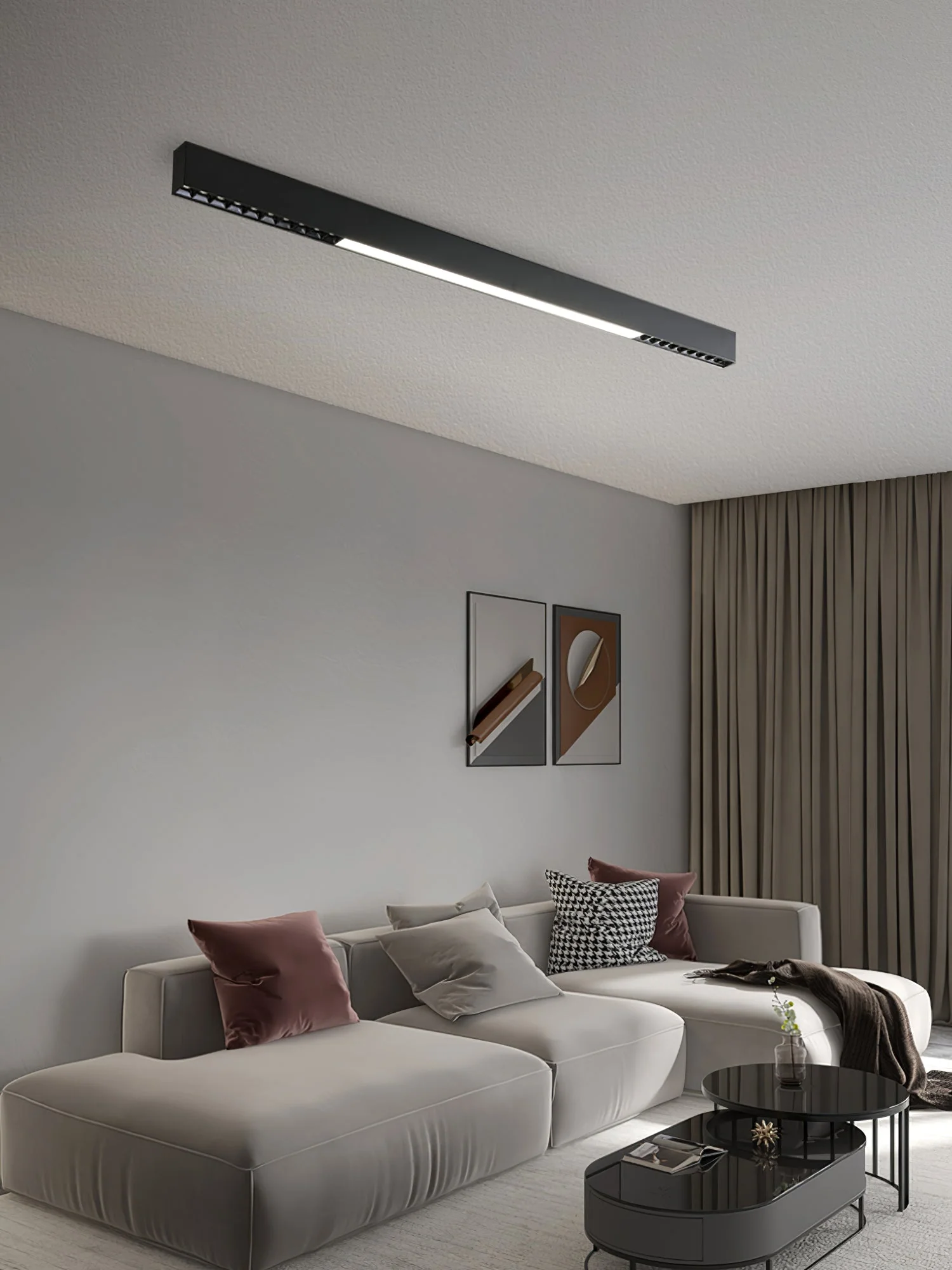 Line Modern Aluminum Floating Light - Image 64