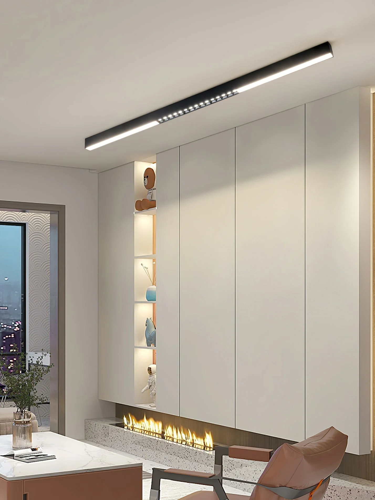 Line Modern Aluminum Floating Light - Image 66