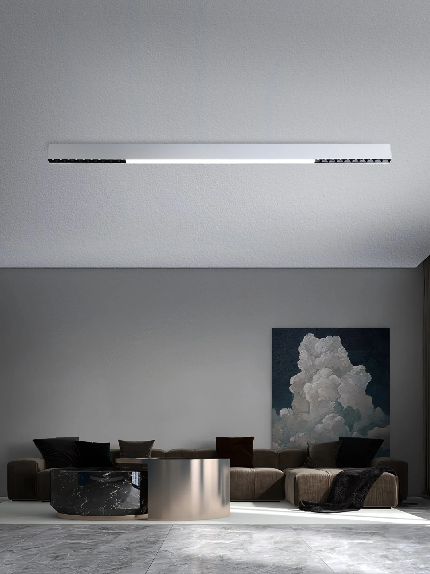 Line Modern Aluminum Floating Light - Image 7