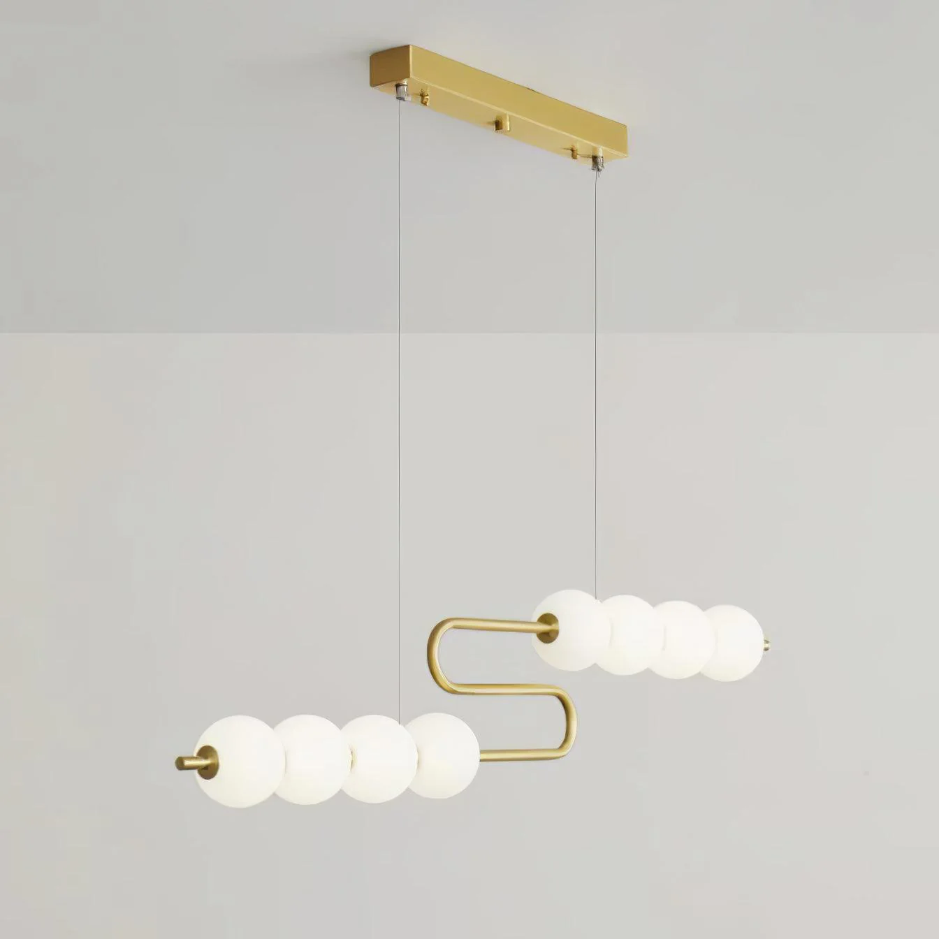 Linea Contemporary Brass Pendant Lamp - Image 17