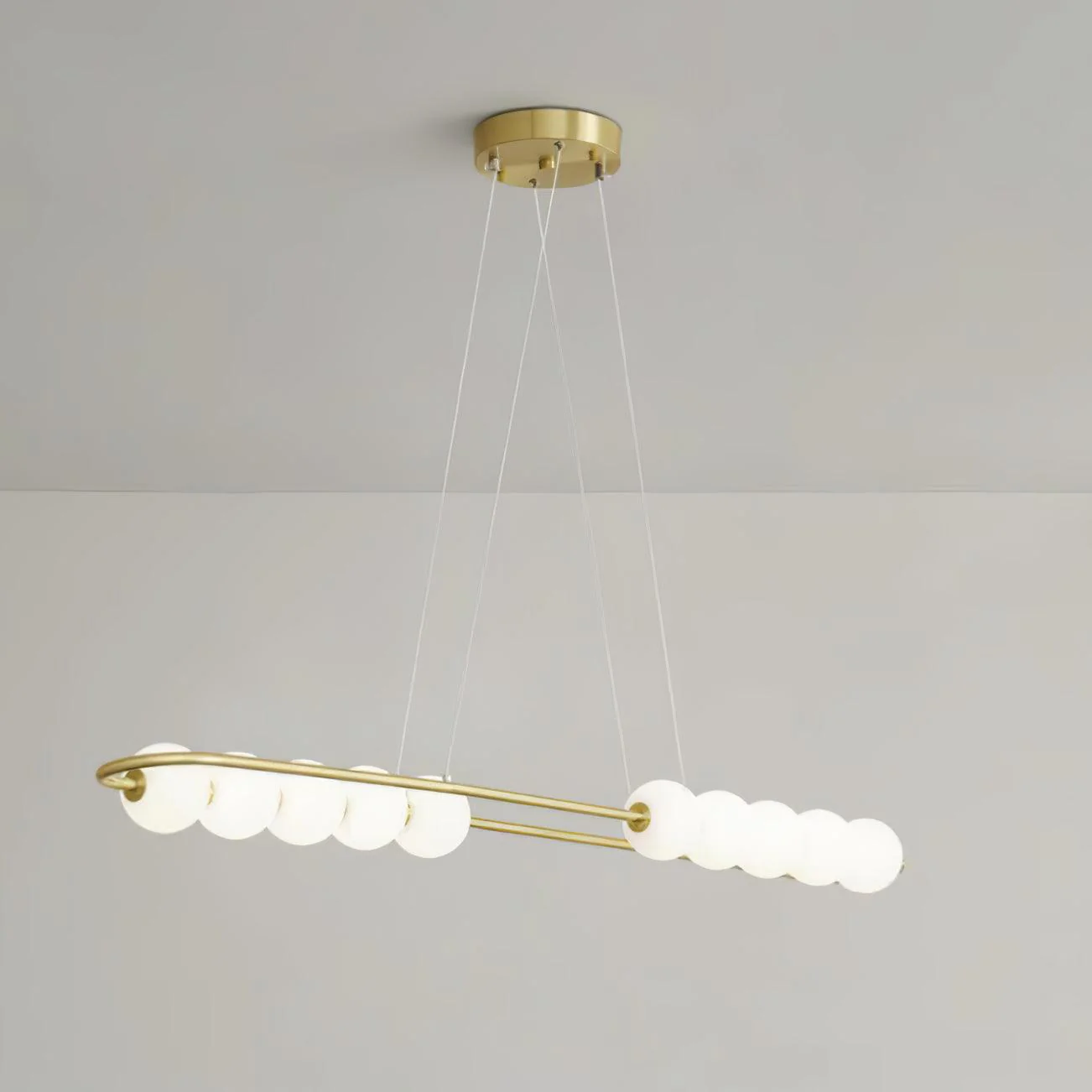 Linea Contemporary Brass Pendant Lamp - Image 19
