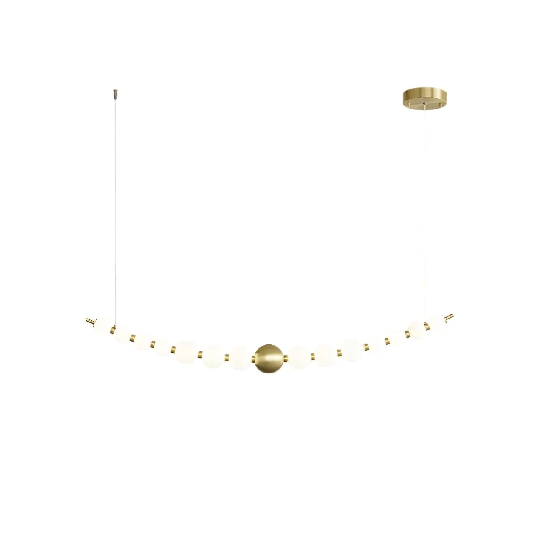 Linea Contemporary Brass Pendant Lamp - Image 22