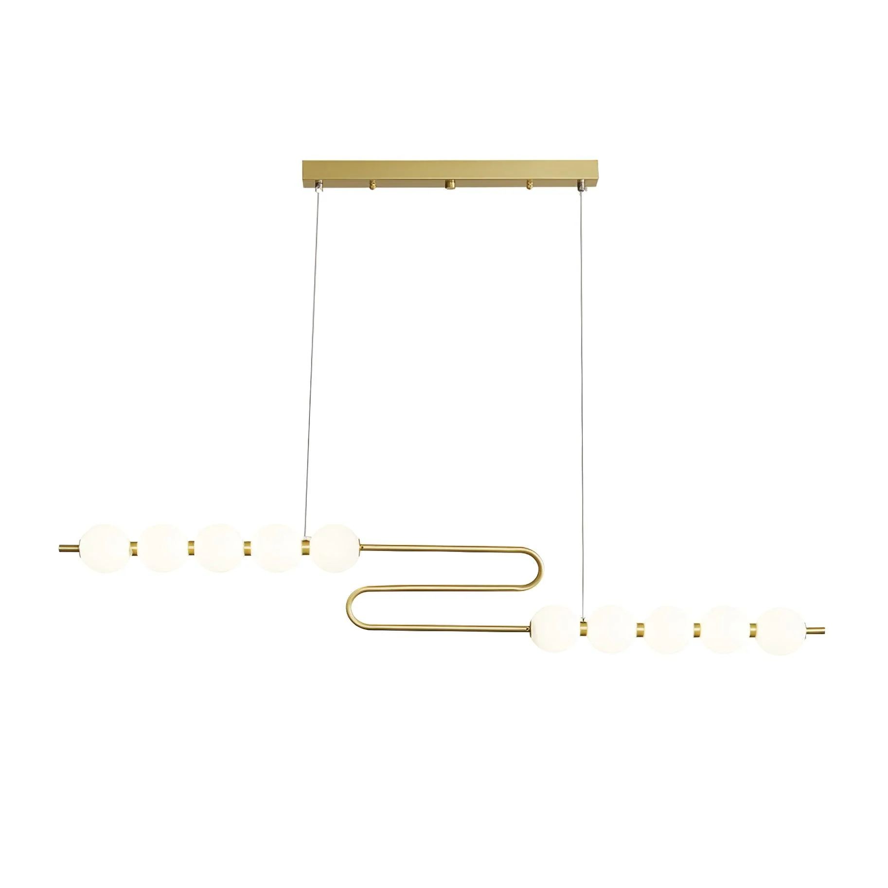 Linea Contemporary Brass Pendant Lamp - Image 33
